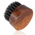 FQ marque Amazon vente chaude ronde en bois logo personnalisé brosse à barbe